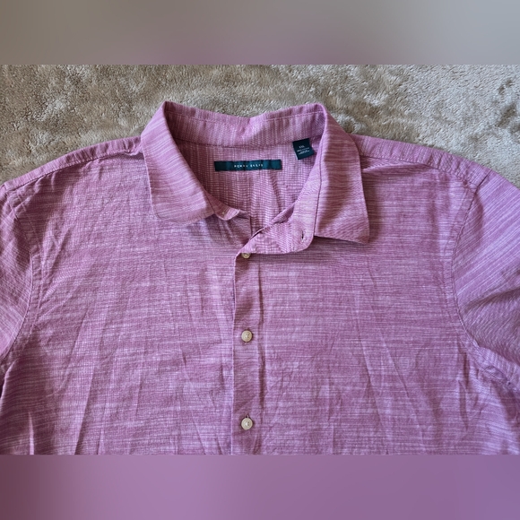 ** Perry Ellis Pink Casual Button Down Shirt, Size XXL - Picture 4 of 5
